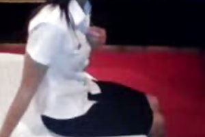 Two elegant girls rub pussies and beautifully fuck with a strapon